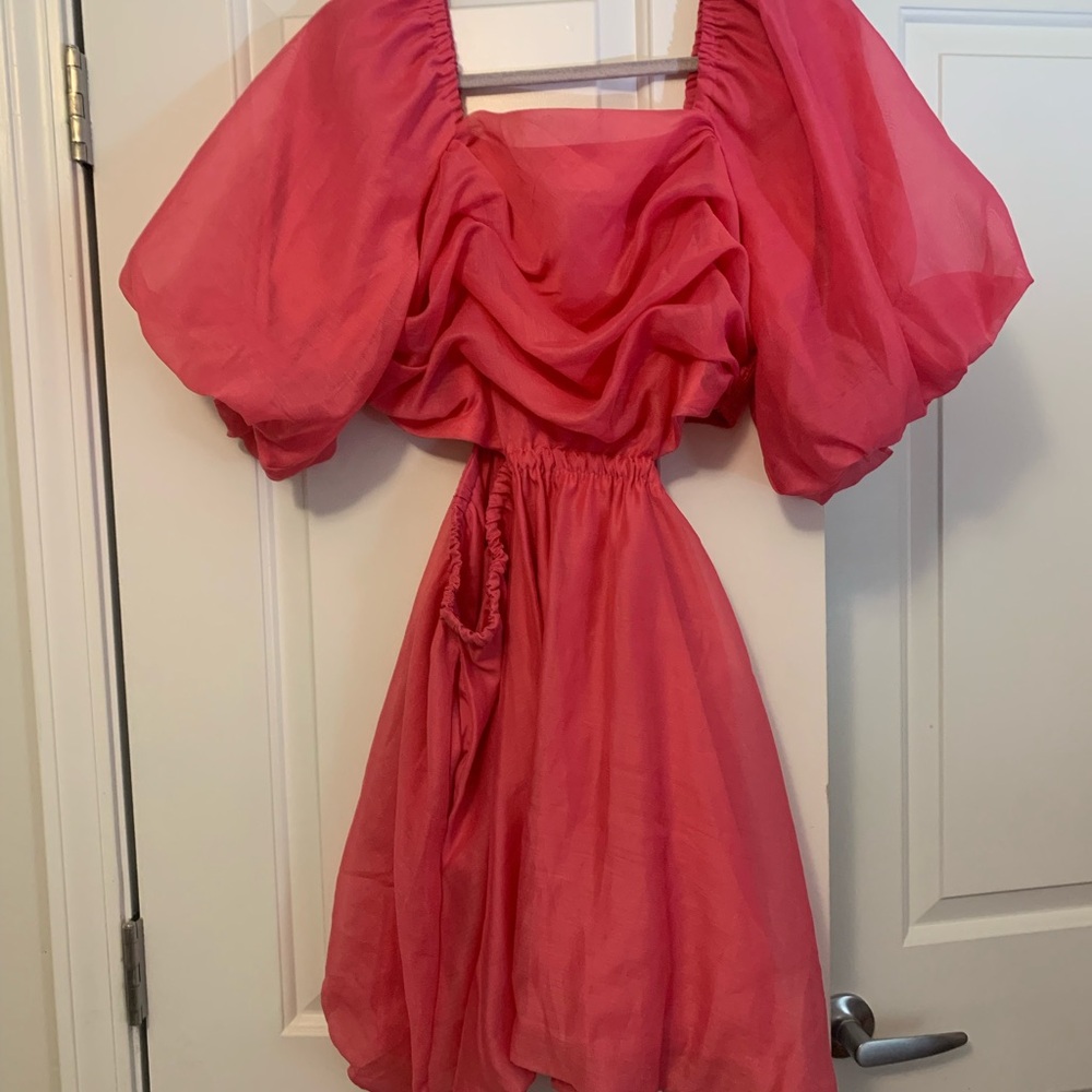 A New Day Vibrant Pink Mini Dress